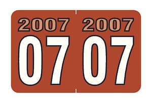 2007 Year Labels