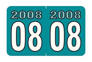 2008 Year Labels