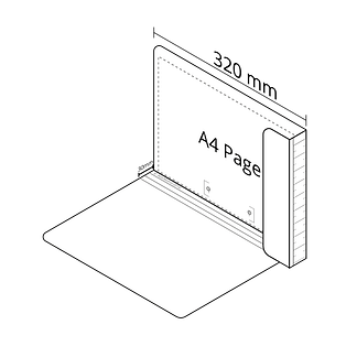 2D A4 File in White