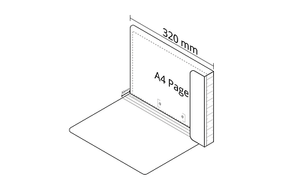 2D A4 File in White